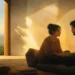 Couple sharing a quiet conversation in a warm room for emotional intimacy