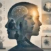 Educational illustration of layered human profiles and clinical psychology study