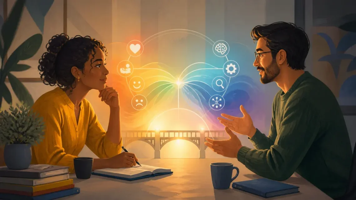 Editorial illustration for Best Books about Emotional Intelligence