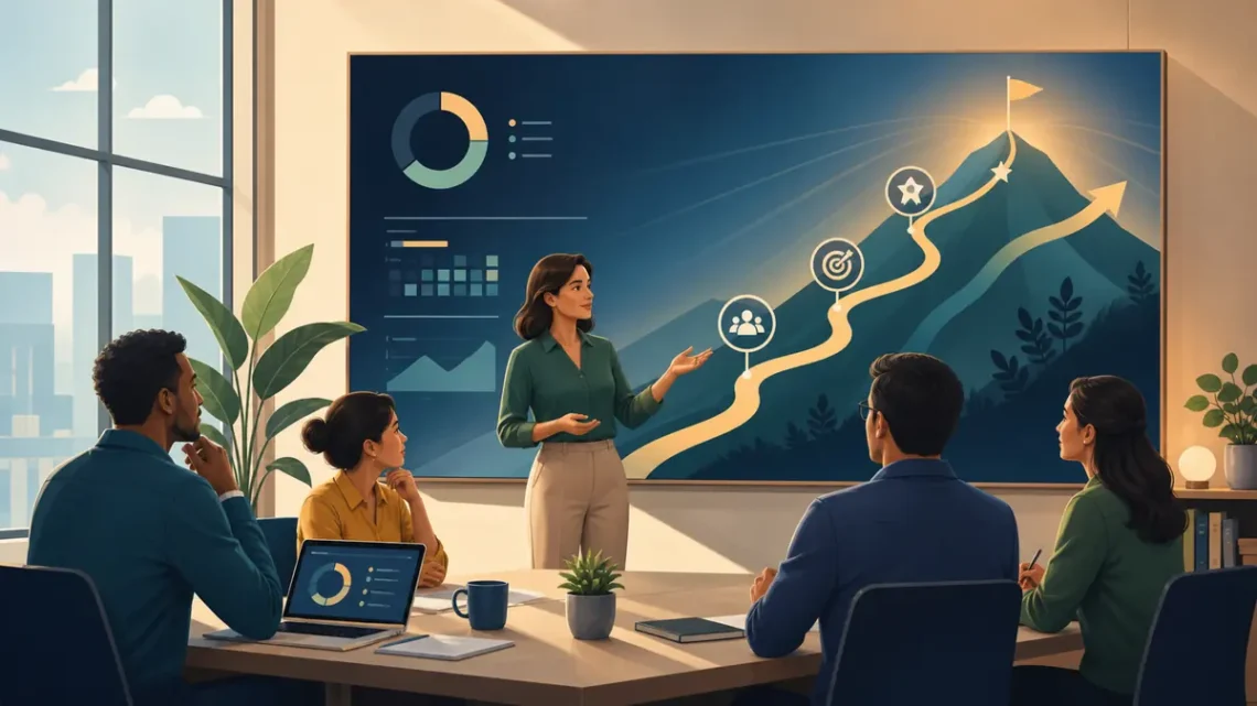Editorial illustration for Best Books for Performance Management