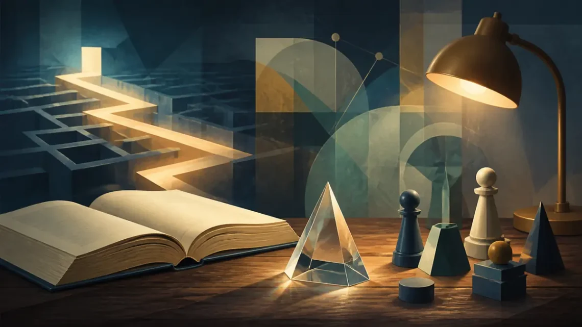 Editorial book illustration for Best Books for Critical Thinking