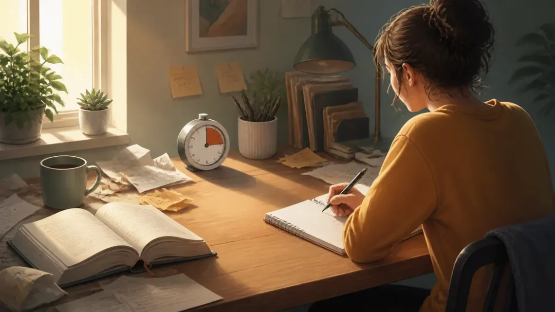 Editorial illustration for Best Books for Procrastination