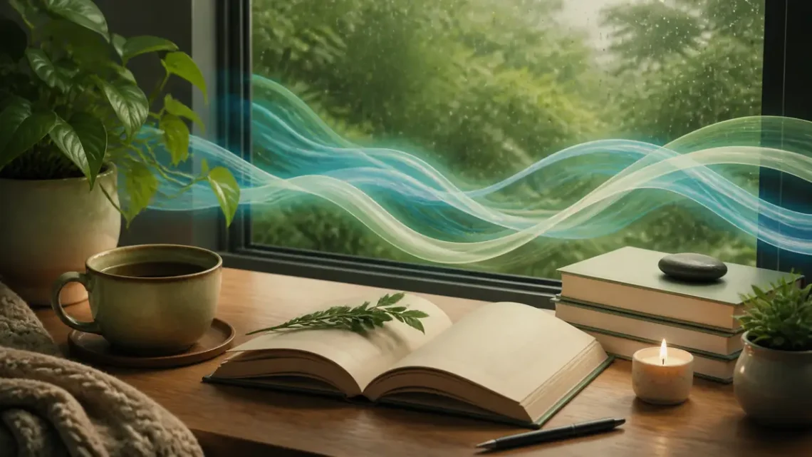 Editorial illustration for Best Books for Stress Management