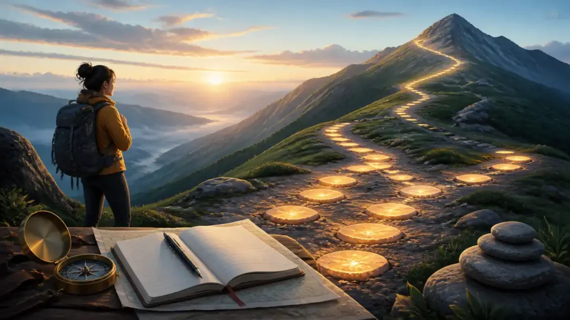 Editorial illustration for Best Books for Goal Setting