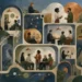 Editorial illustration of a diverse workplace team connected through rooms and pathways for organizational behavior